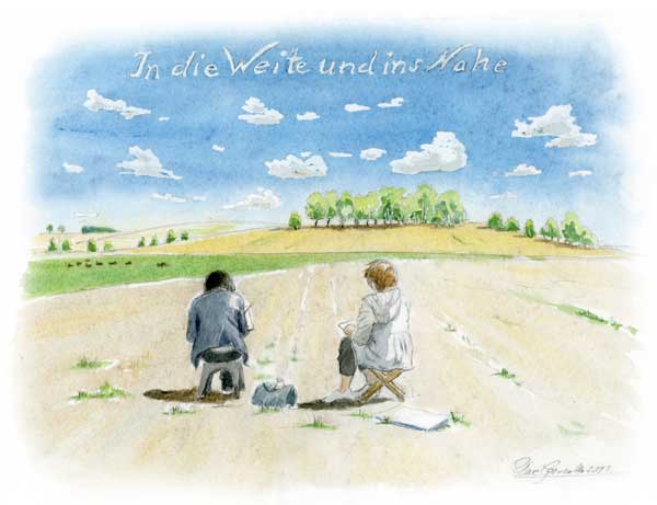 Weit und nah - Aquarellieren in Sehlis